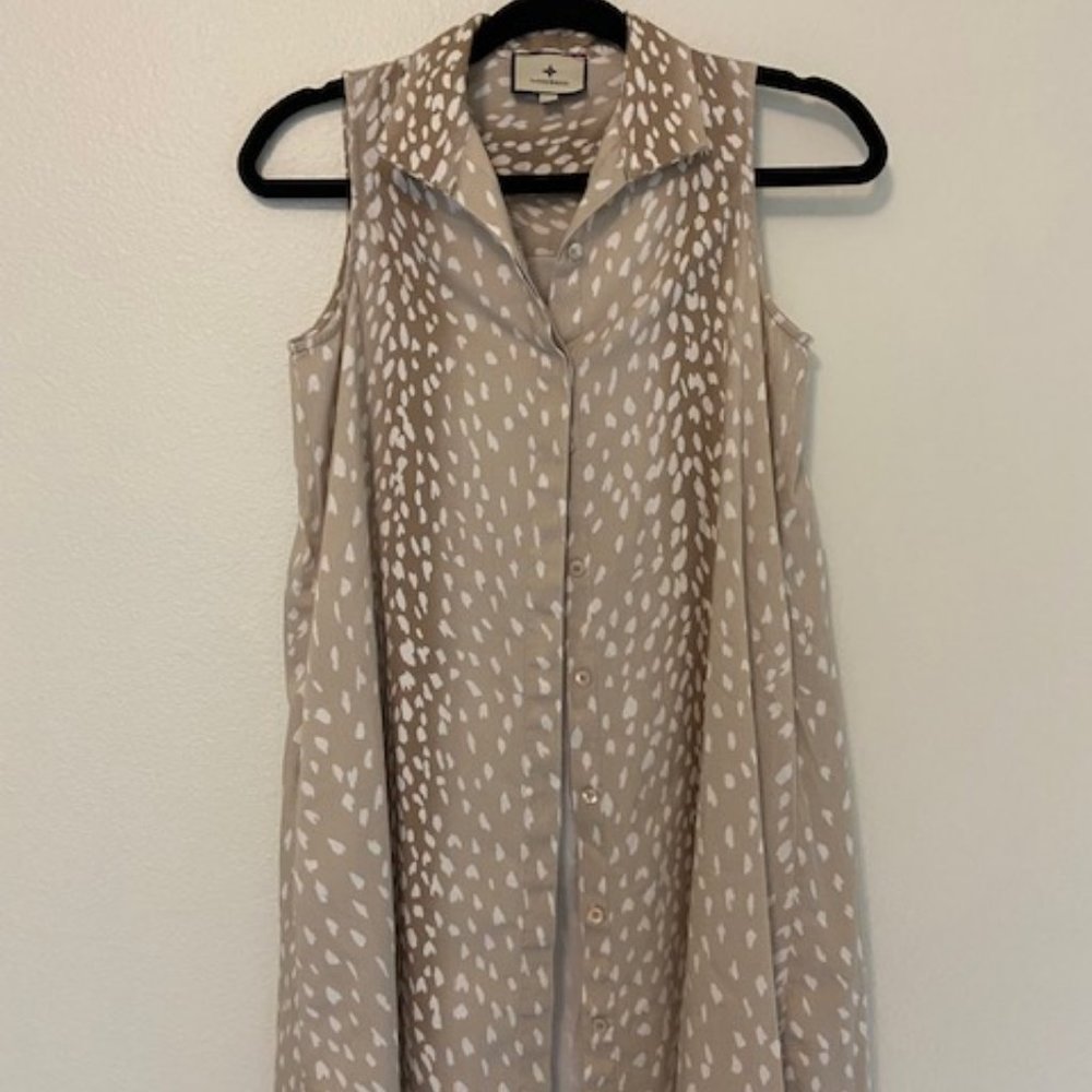 Tuckernuck Antelope “Charlie” Shirt Dress Stretch Cotton XXS Women’s